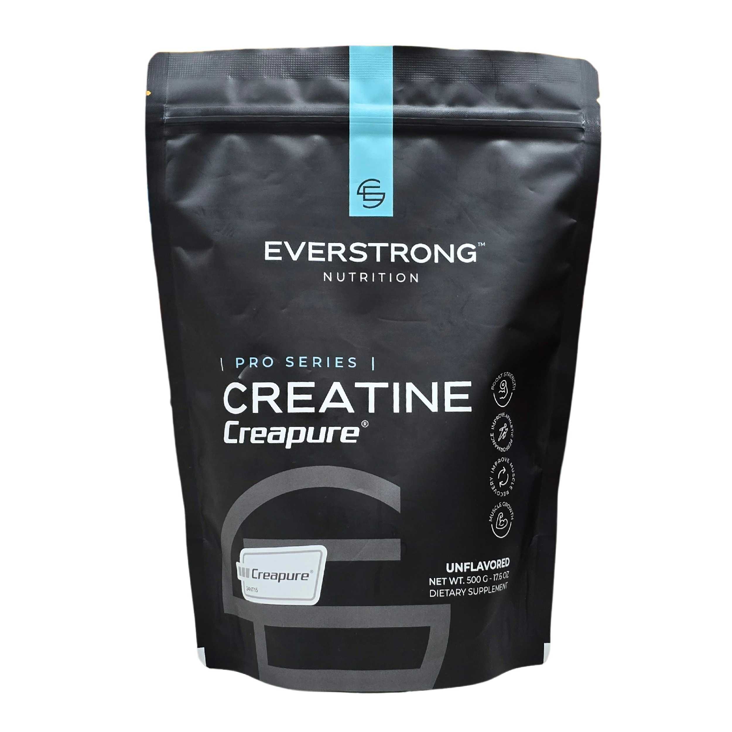 EVERSTRONG NUTRITION - Créatine Monohydrate en poudre - 500g